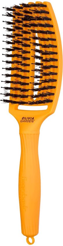 Olivia Garden FingerBrush Boar & Nylon - Yellow Sunshine