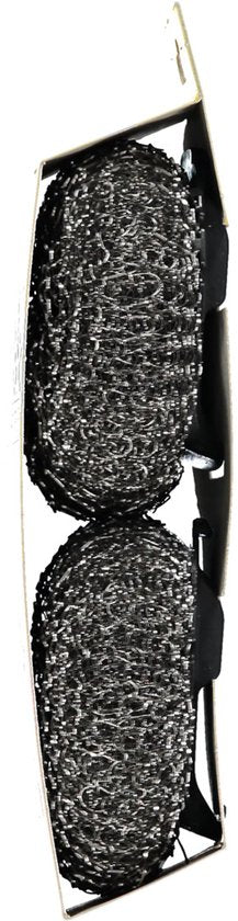 Dishmatic Staalspons Navulling Afwasborstel - 2 stuks