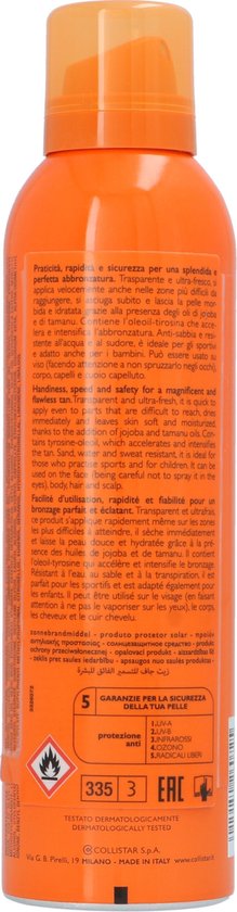 Collistar Moisturizing Tanning Spray Zonnebrand SPF 30 - 200 ml
