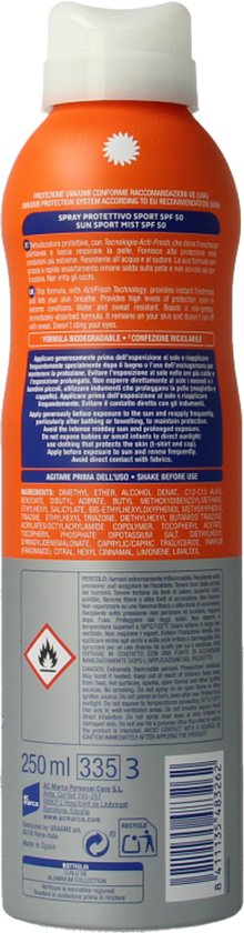 Ecran Sun Lemnoil SPF50 - Sport - 250 ml
