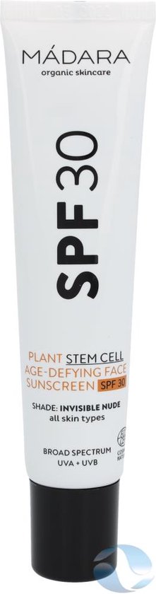 MÁDARA Plant Stem Cell Age-Defying Face Sunscreen SPF30 - 40 ml -UVA/UVB-bescherming