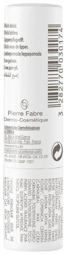 Lipbalsem A-Derma Stick Lavres Au Lait D'Avoine Crème