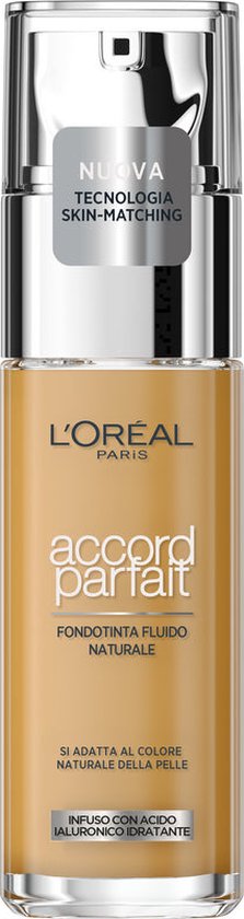 L’Oréal Paris - Accord Parfait Foundation - 4D/W  - Natuurlijk Dekkende Foundation met Hyaluronzuur en SPF 16 - 30 ml
