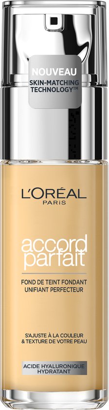 L’Oréal Paris - Accord Parfait Foundation - 1R/C - Natuurlijk Dekkende Foundation met Hyaluronzuur en SPF 16 - 30 ml