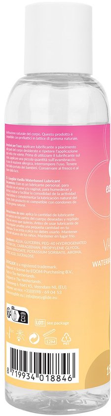 EasyGlide - Vanille Glijmiddel op Waterbasis - 150 ml