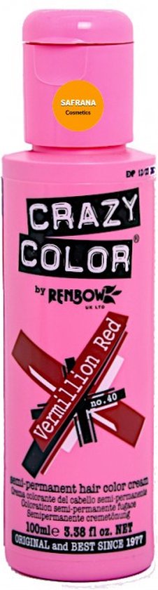 Crazy Color Vermillion Red 100ml - Haarverf