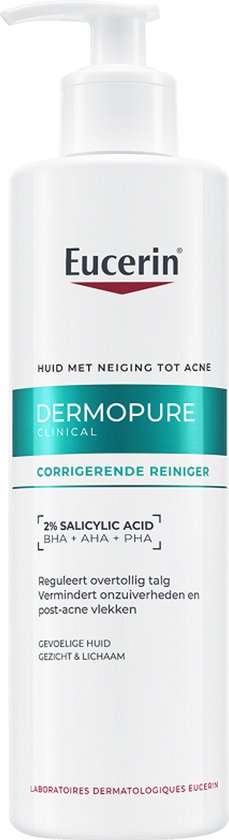 Eucerin DermoPure Clinical Corrigerende Reiniger - Gezichtsreiniger - Face Cleanser - Neiging tot acne - 400 ml