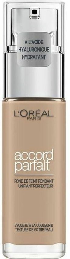 L’Oréal Paris - Accord Parfait Foundation - 4N - Natuurlijk Dekkende Foundation met Hyaluronzuur en SPF 16 - 30 ml