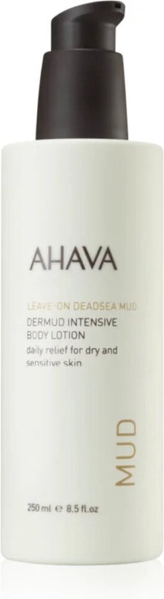 AHAVA Dermud Intensieve Bodylotion | Hydrateert & Kalmeert Droge, Gevoelige Huid | Verlicht Irritaties | Rijk aan Dode Zee Modder & Aloe Vera | Lotion
