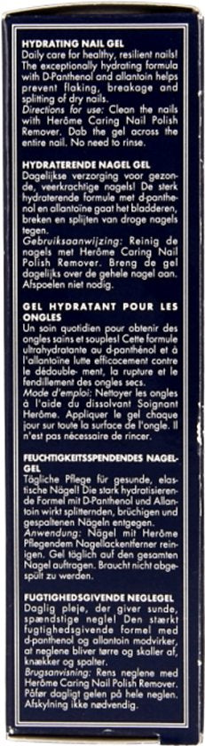 Herome Hydraterende Gel Nagellak Nagelverzorging - geeft Soepelheid en Glans aan de Nagels - 10ml