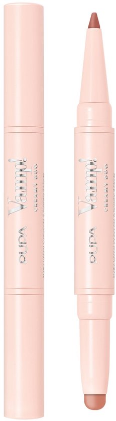 PUPA Milano Vamp! Creamy Duo Lip Pencil & Shiny Lipstick 003 Warm Nude 0,8 gr