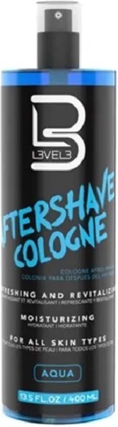 L3VEL3 Aftershave Cologne Aqua, 400ml