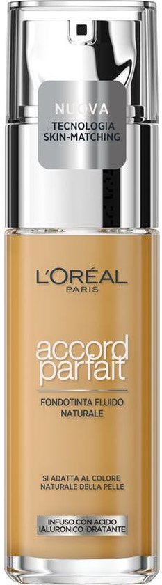 L’Oréal Paris - Accord Parfait Foundation - 4D/W  - Natuurlijk Dekkende Foundation met Hyaluronzuur en SPF 16 - 30 ml
