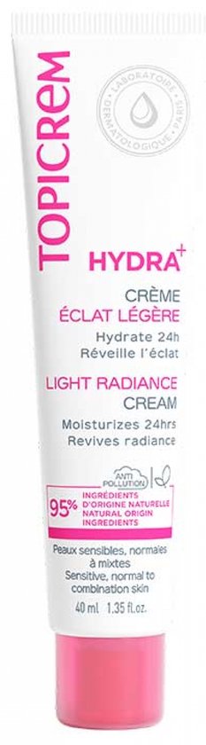 Topicrem Crème Face Care Hydra+ Light Moisterizing Radiance Cream