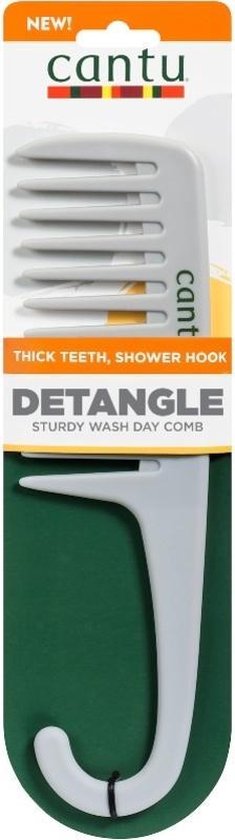 Cantu Sturdy Detangle Comb Thick Teeth Shower Hook - Kam - Anti-haar klit
