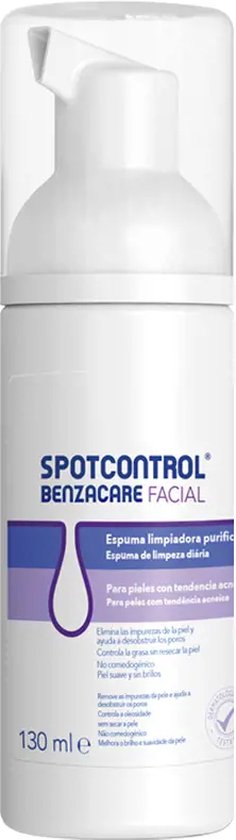 Reinigingsschuim Benzacare Spotcontrol Facial Zuiverend 130 ml