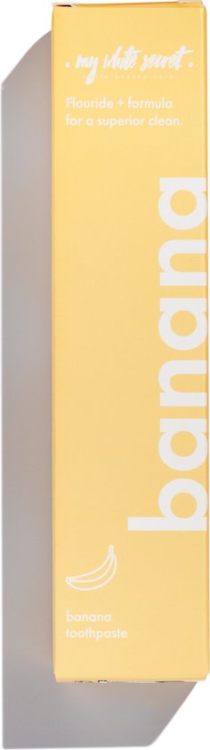 My White Secret® Banana Tandpasta met Smaak - 60 Gram - Tandpasta whitening- Tandenpasta - Tanden Bleken - Tandenblekers - Beter dan Hismile