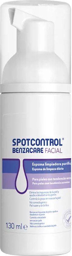 Reinigingsschuim Benzacare Spotcontrol Facial Zuiverend 130 ml