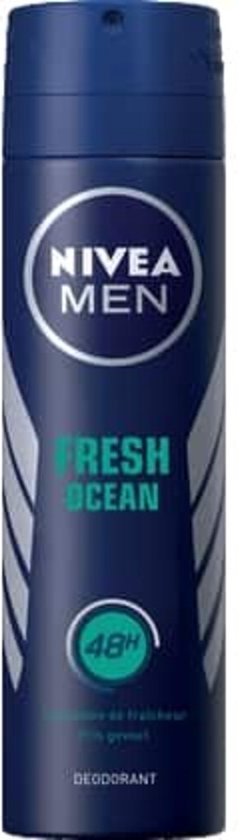 NIVEA Men Deodorant Spray Ocean Fresh - 6 x 150 ml - Voordeelverpakking
