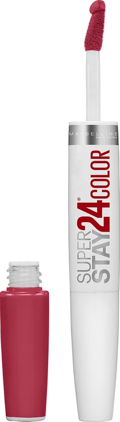Maybelline SuperStay 24H Smile Brighters Lippenstift - 870 Optic Ruby - Rood - Langhoudend