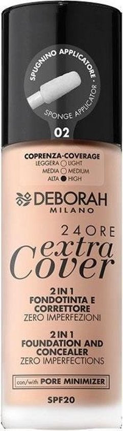 Deborah Milano 24Ore Extra Cover Foundation 02 Beige
