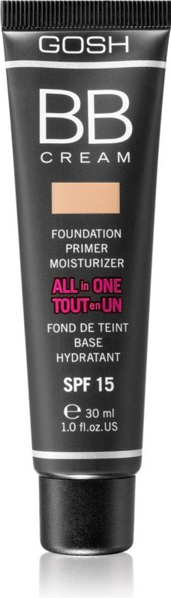 Gosh - Bb Cream Foundation Primer Moisturizer All In One Spf15 Cream Base Foundation 3In1 03 Warm Beige 30Ml