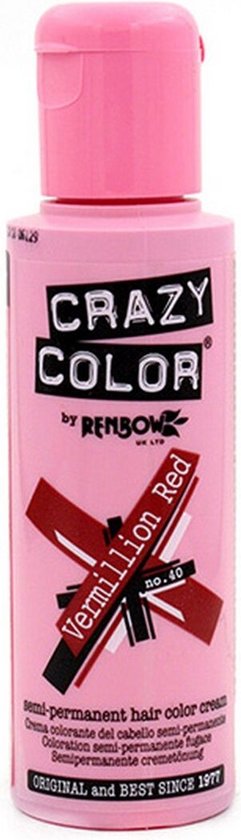 Crazy Color Vermillion Red 100ml - Haarverf