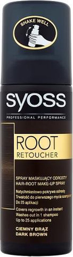 Syoss - Root Retoucher Spray To Mask From Dark Brown 120Ml