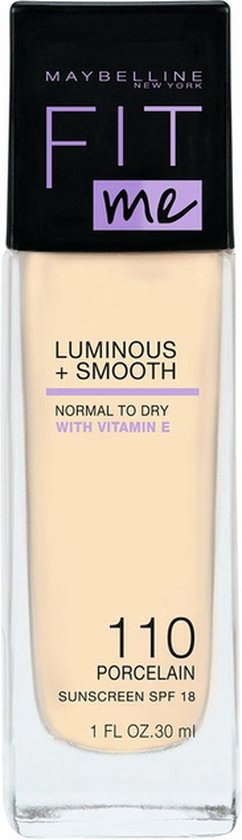 Maybelline - Fit Me Luminous & Smooth Foundation - Porcelain 110