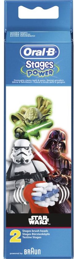 Oral-B Kids Star Wars opzetborstels Wit - 4 stuks