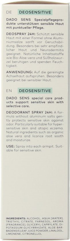 Dado Sens Deosenstive Deodorant Spray