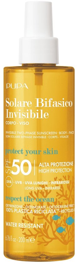 Pupa Milano - Invisible TwoPhase Sunscreen SPF50 - 200 ml
