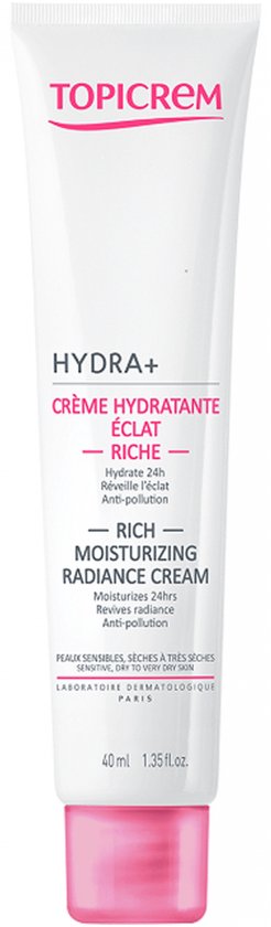 Topicrem Crème Face Care Hydra+ Rich Moisturizing Radiance Cream