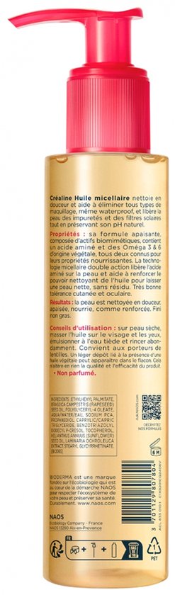 Bioderma Créaline Micellaire Olie 150 ml