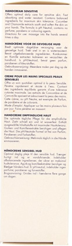 Herome Handcreme voor de Gevoelige Huid- Hand Cream Sensitive - een Kalmerende Handcreme biedt optimale dagelijkse Verzorging - 10ml.