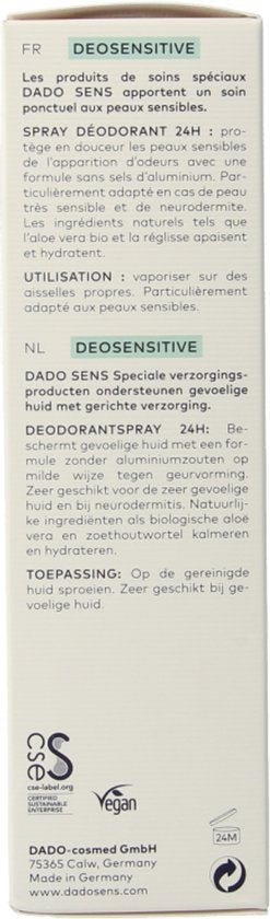 Dado Sens Deosenstive Deodorant Spray