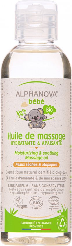 Vegan Organic Massage Olie voor Baby's