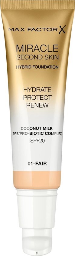 Max Factor Miracle Second Skin Foundation - 01 Fair