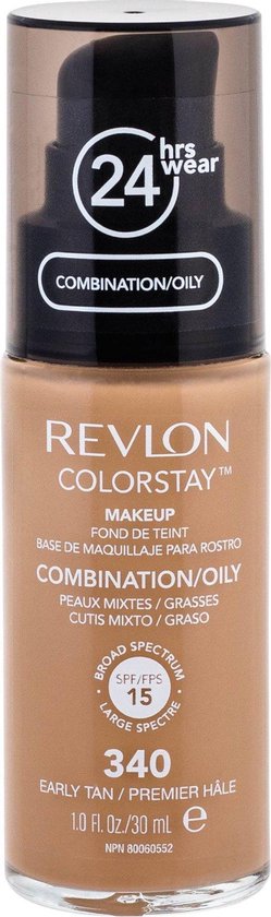 Revlon Colorstay Foundation With Pump - 340 Early Tan (Oily Skin)