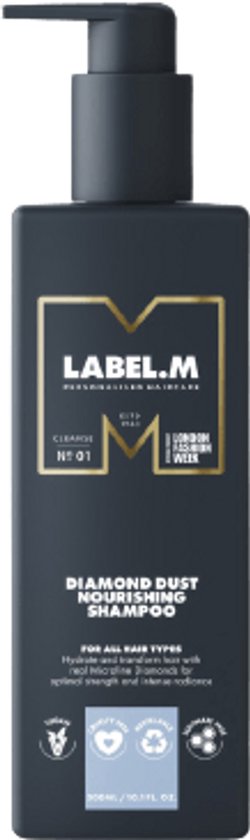 Label.M Diamond Dust Nourishing Shampoo - 1000 ml- Normale shampoo - Voor Alle haartypes -