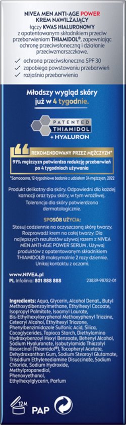Men Anti-age Power Moisturizer Spf 30 - Posilující Krém Pro Muže