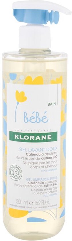 Klorane - Gentle Cleansing Gel Bébé - 500ml - Pompfles