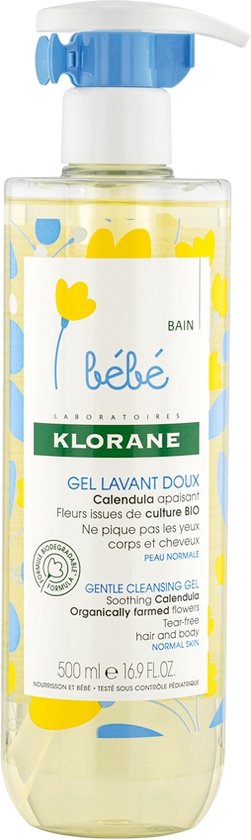 Klorane - Gentle Cleansing Gel Bébé - 500ml - Pompfles