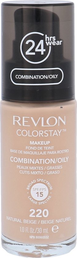 Revlon Colorstay Foundation With Pump - 220 Natural Beige (Oily Skin)