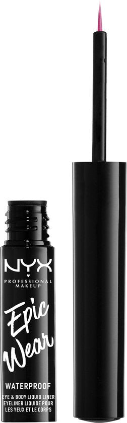 Nyx Professionnal Makeup Epic Wear Liquid Liner - Fuschia - Waterdicht oogpotlood - Metallic Donkerroos