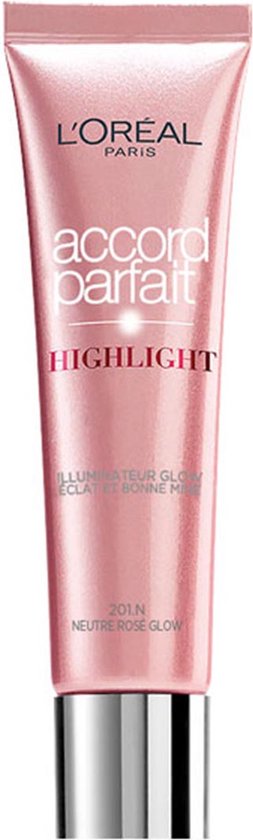 L'Oréal Paris Make-Up Designer Accord Parfait Highlight - 101.D/W Doré Glow - Highlighter foundationmake-up Koker Vloeistof