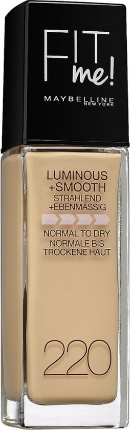 Maybelline Fit Me Luminous & Smooth Foundation - 220 Natural Beige