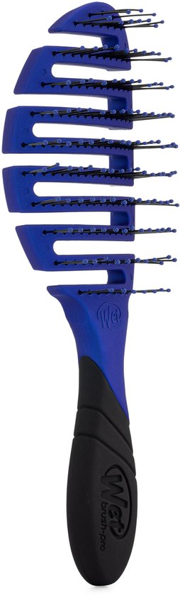 WetBrush PRO Flex Dry Haarborstel – Blauw – Flexibele Borstel Voor Nat En Droog Haar – Vermindert Hittebeschadiging – Lichtgewicht & Comfortabel – IntelliFlex® Borstelharen – Ontwart Zonder Pijn – Voor Elk Haartype – Unisex - Modern Design