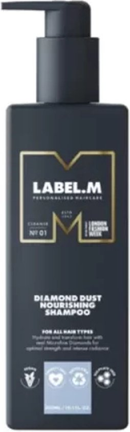 Label.M Diamond Dust Nourishing Shampoo - 1000 ml- Normale shampoo - Voor Alle haartypes -