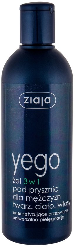 Ziaja - Yego Gel 3In1 Shower For Men Face Body Hair 300Ml